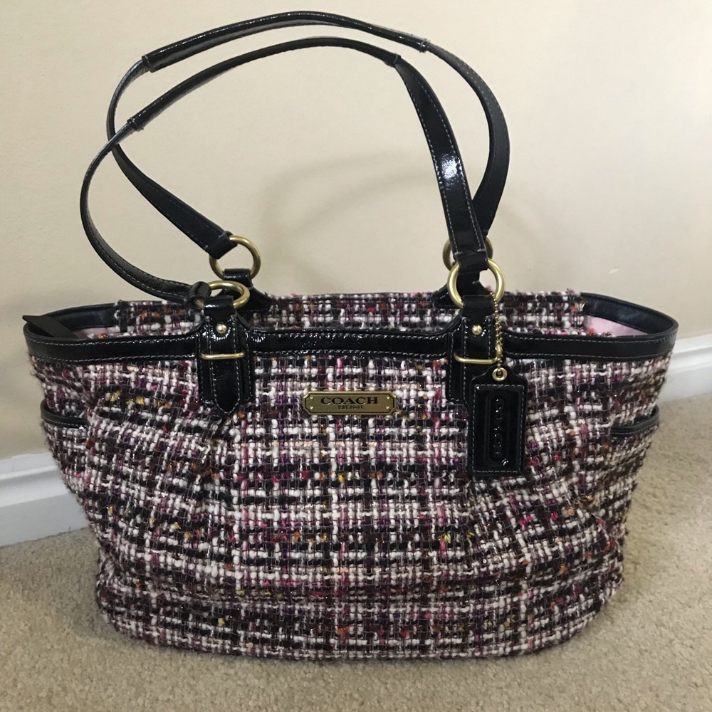 Coach Gallery Tweed Tote